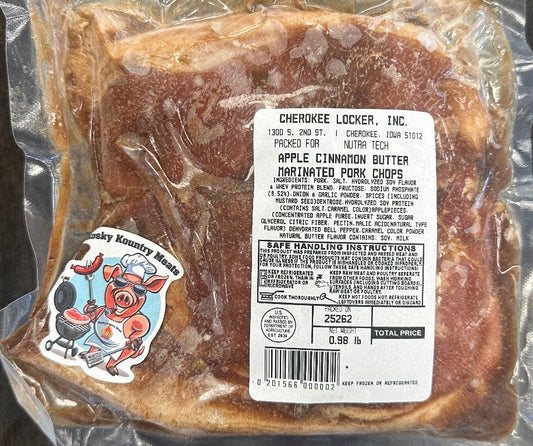 Apple Cinnamon Butter Pork Chops