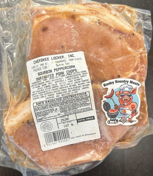 Bourbon Peppercorn Pork Chops