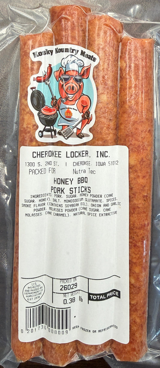 Honey BBQ Pork Sticks