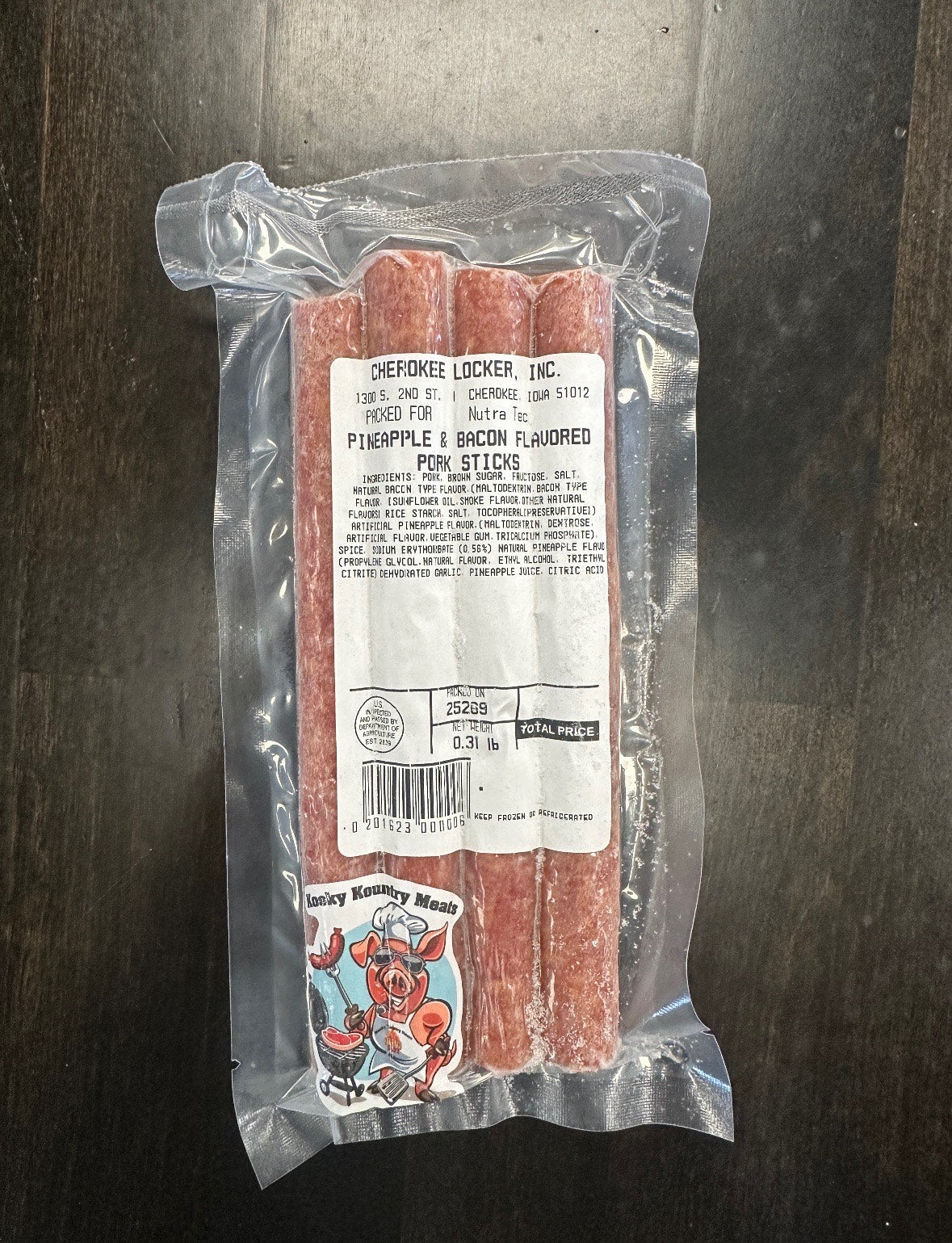 Pineapple and Bacon Pork Sticks