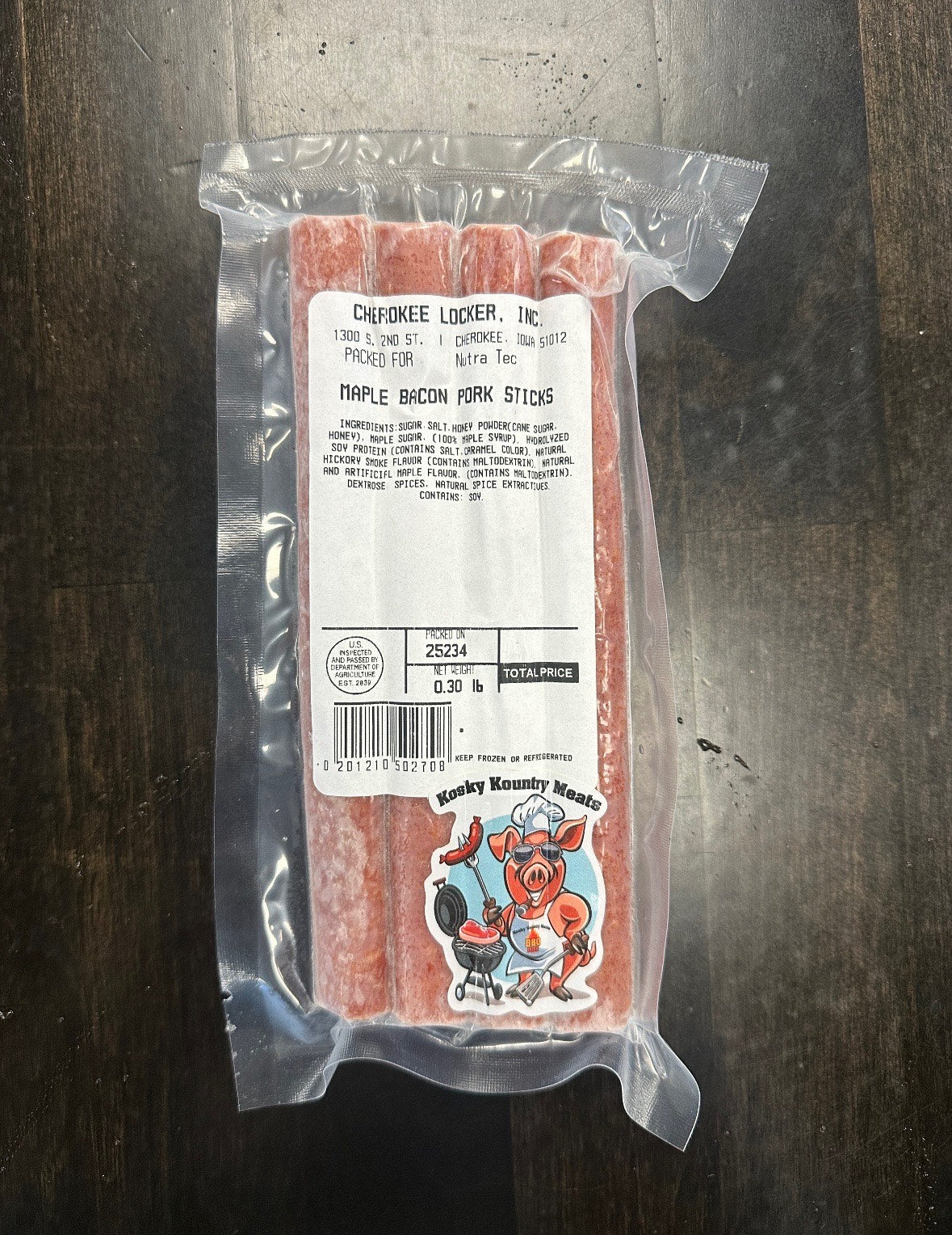 Maple Bacon Pork Sticks