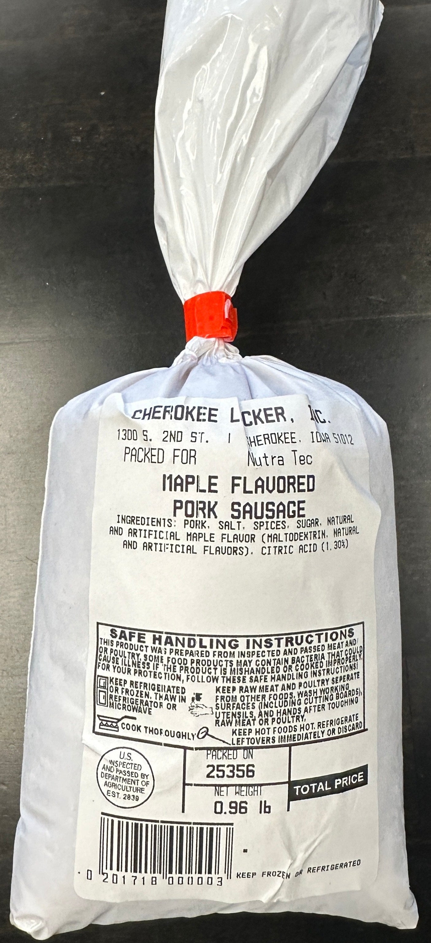 Maple Breakfast Sausage Bulk Package