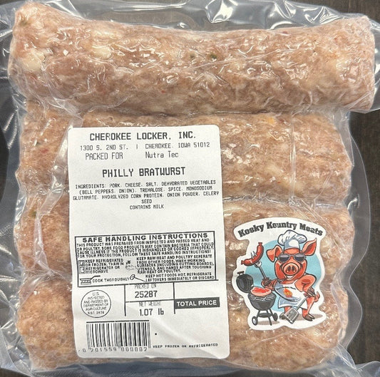 Philly Steak Skinless Brats