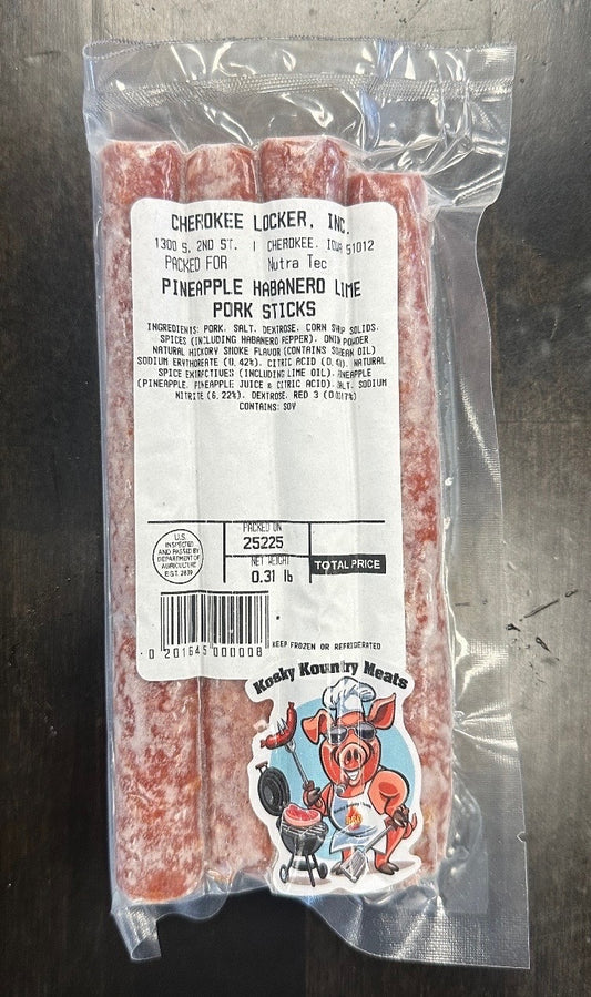 Pineapple Habanero Lime Pork Sticks